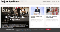 Desktop Screenshot of project-syndicate.org